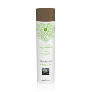 Shiatsu Massage Oil Stimulation - masszázsolaj - lótusz-kókuszolaj (100 ml)