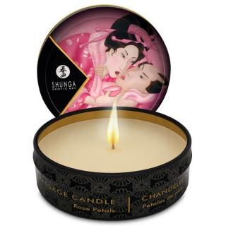 Shunga Mini Massage Candle Aphrodisia / Roses - masszázsgyertya - rózsa (30 ml)