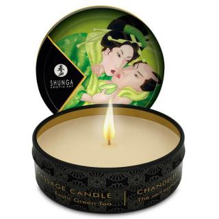 Shunga Mini Massage Candle Zenitude / Exotic Green Tea - masszázsgyertya - zöld tea (30 ml)