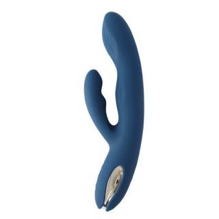 Svakom Aylin - szilikon, akkus, G-pontos, vízálló, csiklókaros vibrátor - 21,5 cm (kék)