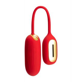 Svakom Muse - szilikon, okos, akkus, vízálló, zenére is működő, hangszórós vibrátor - 8,3 cm (piros-arany)