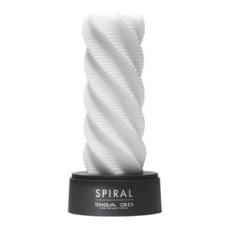 Tenga 3D Spiral - vízálló maszturbátor (fehér)