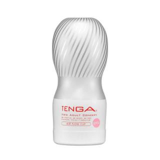 Tenga Air Flow Cup Gentle - többször használható, vízálló maszturbátor - lágy (fehér)