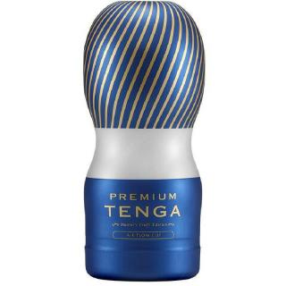 Tenga Premium Air Flow Cup - vízálló, eldobható maszturbátor (sárga-kék)