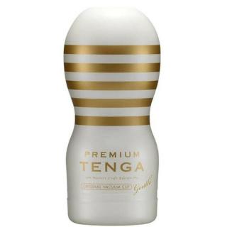 Tenga Premium Gentle - vízálló, eldobható maszturbátor (fehér)
