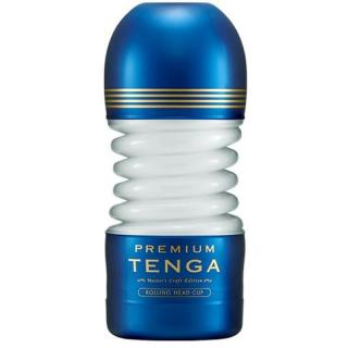 Tenga Premium Rolling Head Cup - vízálló, eldobható maszturbátor (kék)