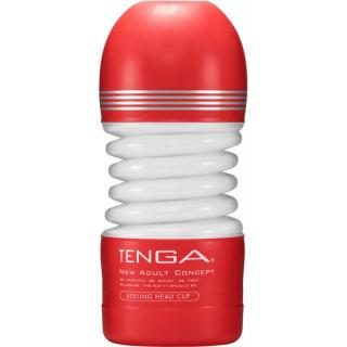 Tenga Rolling Head Cup - vízálló maszturbátor (fehér-piros)