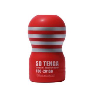 Tenga SD Original Vacuum Cup Regular - férfi maszturbátor (fehér-piros)