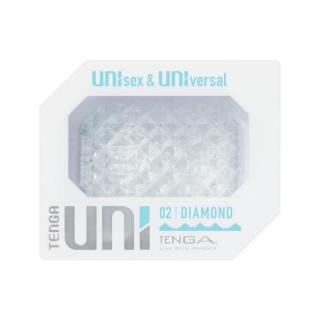 Tenga Uni Diamond - unisex maszturbátor (átlátszó)