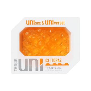 Tenga Uni Topaz - unisex maszturbátor (narancssárga)