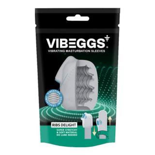 Vibeggs Ribs Delight - vízálló, vibrációs maszturbációs tojás (1 db)