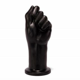 X-Men 10.2" Realistic Fist - letapasztható, élethű öklöző dildó - 26 cm (fekete)