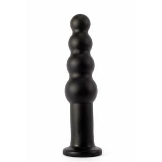X-Men 10" Extra Girthy Butt Plug - letapasztható, gömb alakú anál dildó - 25,4 cm (fekete)