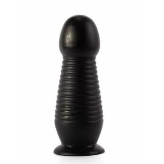 X-Men 10" Huge Anal Plug - letapasztható anál dildó - 25,4 cm (fekete)