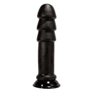 X-Men 11" Butt Plug - letapasztható anál dildó - 28 cm (fekete)