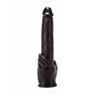 X-Men 13.1" Magic Hand Dildo - letapasztható, pénisz formájú anál dildó - 33,2 cm (fekete)