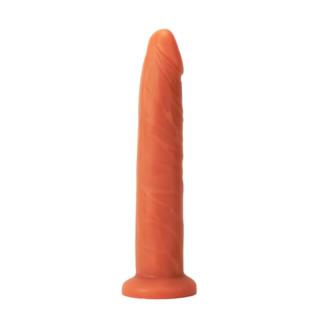 X-Men 6.5" Dildo Colours Pleasure 2 - szilikon, letapasztható, élethű dildó - 16,5 cm (testszínű)