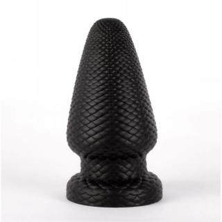 X-Men 7.4” Butt Plug - letapasztható anál dildó - 18,8 cm (fekete)