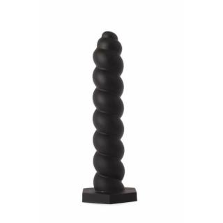 X-Men 7.87" Silicone Butt Plug - szilikon, letapasztható anál dildó - 20 cm (fekete)