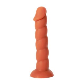 X-Men 8.5" Dildo Colours Pleasure 4 - szilikon, letapasztható, élethű dildó - 21,6 cm (testszínű)