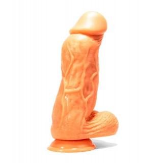 X-Men Adam’s 12" Cock - letapasztható, herés, élethű dildó - 30,5 cm (testszínű)