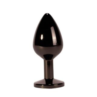 X-Men Secret Shine Metal Butt Plug Gun Colour S - fém, vízálló anál dildó - S méret - 7,1 cm (fekete)