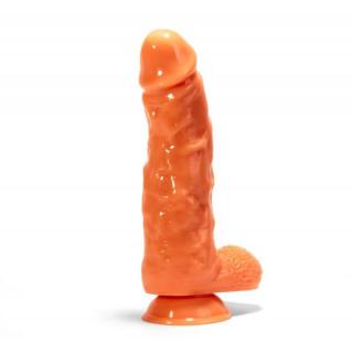 X-Men Super-Sized Dildo 11"  - letapasztható, herés, élethű dildó - 28 cm (testszínű)