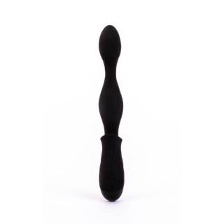 X-Men Vibrating Plug I - szilikon, akkus, vízálló anál vibrátor - 22 cm (fekete)