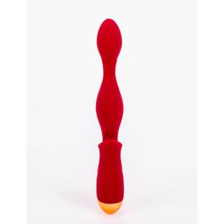 X-Men Vibrating Plug I - szilikon, akkus, vízálló anál vibrátor - 22 cm (piros)