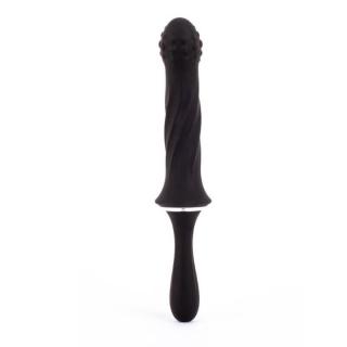 X-Men Vibrating Plug II - szilikon, akkus, vízálló anál vibrátor - 24 cm (fekete)
