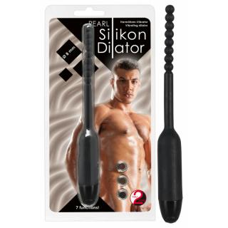 You2Toys Pearl Dilator - gömbös, szilikon húgycsővibrátor - 8 mm (fekete)