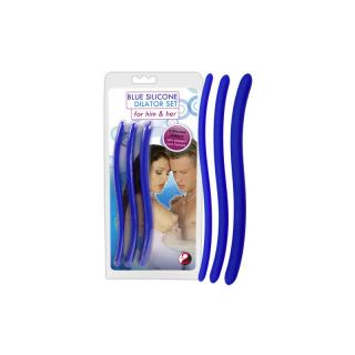 You2Toys Silicone Dilator Set - vízálló, szilikon húgycsőtágító szett - 3 db - 16,5 cm (kék)