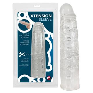You2Toys Xtension Sleeve - vízálló, hosszabbító péniszköpeny - 22 cm (átlátszó)