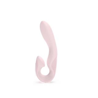 Zini Roae Se Three-Way Pleasure Vibrator - szilikon, akkus, vízálló, G-pontos, csiklóizgatós vibrátor - 8/19,5 cm (rózsaszín)