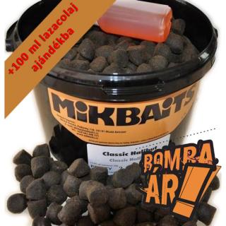 MIKBAITS CLASSIC HALIBUT ETETŐ PELLET 2 mm 2,5kg + LAZACOLAJ 100ml