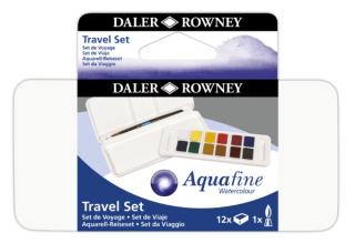 Daler-Rowney AQUAFINE akvarell festék utazó készlet 12db