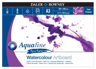 Daler-Rowney AQUAFINE kasírozott akvarell tömb A3 12lap 300g