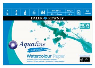 Daler-Rowney AQUAFINE tömb A4 12lap sima 300g