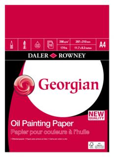 Daler-Rowney GEORGIAN OIL COLOUR tömb 12 lap A4 290g