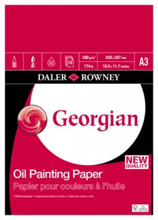 Daler-Rowney GEORGIAN OIL COLOUR tömb 12lap A3 290g