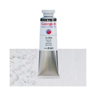 Daler-Rowney GEORGIAN WATER MIXABLE OIL vizes olajfesték 001 cinkfehér 37ml