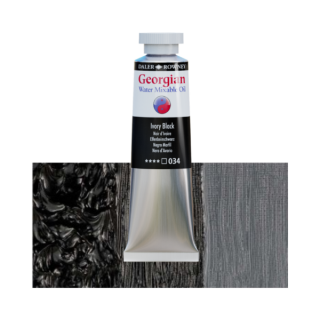 Daler-Rowney GEORGIAN WATER MIXABLE OIL vizes olajfesték 034 csontfekete 37ml