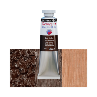 Daler-Rowney GEORGIAN WATER MIXABLE OIL vizes olajfesték 223 égetett umbra 37ml