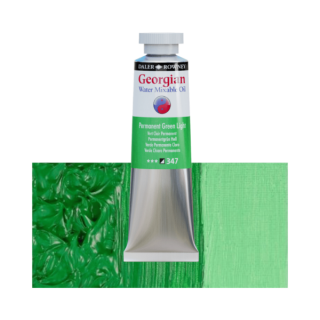 Daler-Rowney GEORGIAN WATER MIXABLE OIL vizes olajfesték 347 permanent világoszöld 37ml