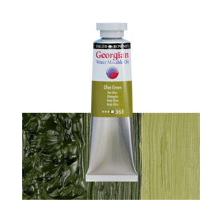 Daler-Rowney GEORGIAN WATER MIXABLE OIL vizes olajfesték 363 olajzöld 37ml