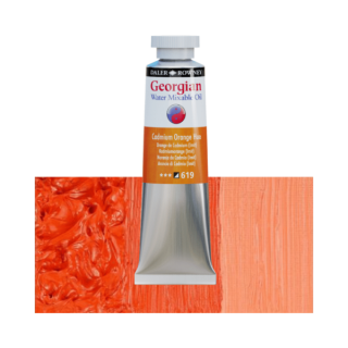 Daler-Rowney GEORGIAN WATER MIXABLE OIL vizes olajfesték 619 kadmium naracs imit 37ml