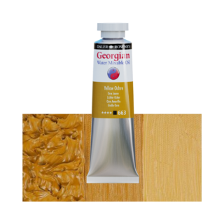 Daler-Rowney GEORGIAN WATER MIXABLE OIL vizes olajfesték 663 sárga okker 37ml