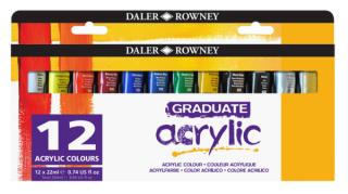 Daler-Rowney GRADUATE akrilfesték készlet 12*22ml