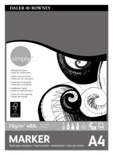 Daler-Rowney SIMPLY marker tömb A4 40lap 70g