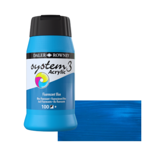 Daler-Rowney SYSTEM3 akrilfesték 100 fluoreszkáló kék 500ml